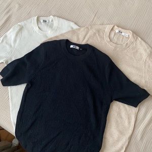 Uniqlo U ribbed crew neck sweater